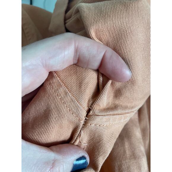 ASOS Orange Denim Utility Romper Womens Size 6 Cotton Cargo One Piece - Picture 10 of 10